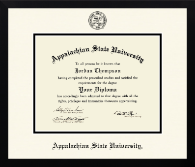 Appalachian State University diploma frame - Icon in Gotham