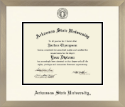 Arkansas State University at Jonesboro diploma frame - Icon in Light Champagne