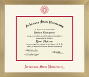 Arkansas State University at Jonesboro diploma frame - Icon in Chardonnay