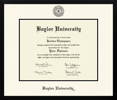 Baylor University diploma frame - Icon in Gotham