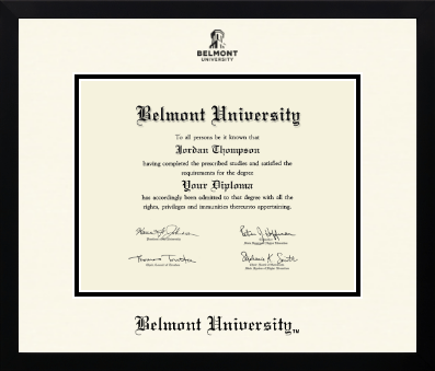 Belmont University diploma frame - Icon in Gotham