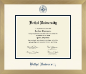 Bethel Minnesota diploma frame - Icon in Chardonnay