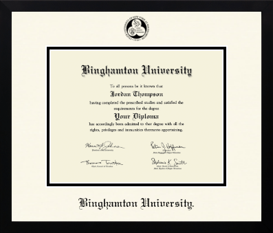 Binghamton University diploma frame - Icon in Gotham