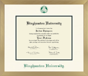 Binghamton University diploma frame - Icon in Chardonnay