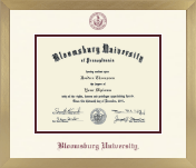 Bloomsburg University diploma frame - Icon in Chardonnay