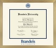 Brandeis University diploma frame - Icon in Chardonnay
