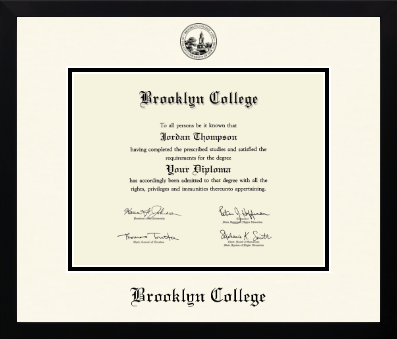 Brooklyn College diploma frame - Icon in Gotham