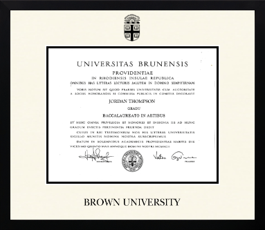 Brown University diploma frame - Icon in Gotham