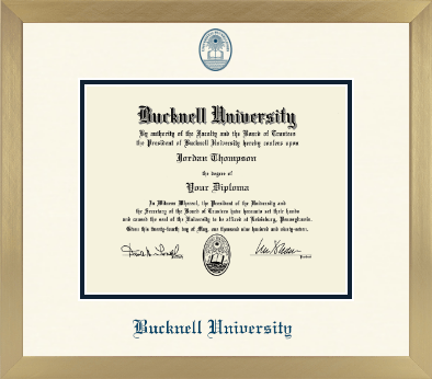 Bucknell University diploma frame - Icon in Chardonnay