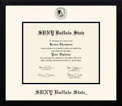 Buffalo State College diploma frame - Icon in Gotham