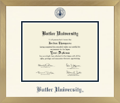 Butler University diploma frame - Icon in Chardonnay