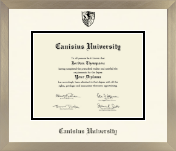Canisius University diploma frame - Icon in Light Champagne