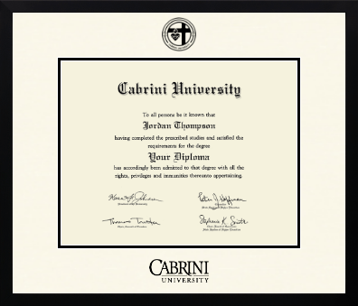 Cabrini University diploma frame - Icon in Gotham