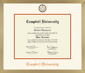 Campbell University diploma frame - Icon in Chardonnay