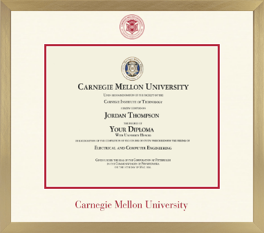 Carnegie Mellon University diploma frame - Icon in Chardonnay