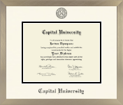 Capital University diploma frame - Icon in Light Champagne