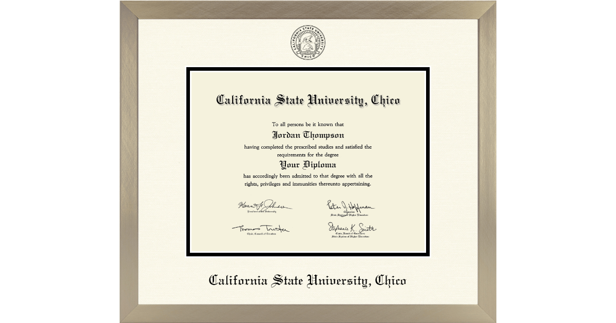 Icon in Light Champagne California State University Chico Item