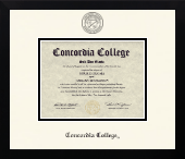 Concordia College Moorhead diploma frame - Icon in Gotham
