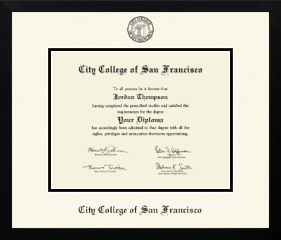 City College of San Francisco diploma frame - Icon in Gotham