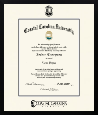 Coastal Carolina University diploma frame - Icon in Gotham