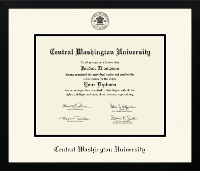 Central Washington University diploma frame - Icon in Gotham
