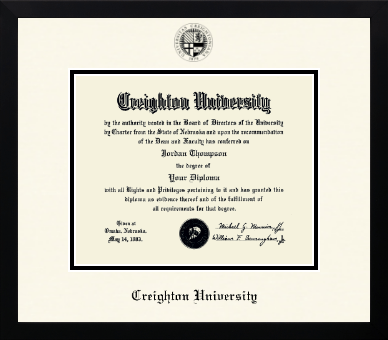 Creighton University diploma frame - Icon in Gotham