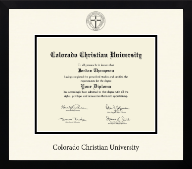 Colorado Christian University diploma frame - Icon in Gotham