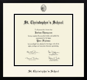 St. Christopher's School in Virginia diploma frame - Icon in Gotham