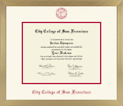 City College of San Francisco diploma frame - Icon in Chardonnay