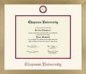 Chapman University diploma frame - Icon in Chardonnay