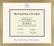 The City College of New York diploma frame - Icon in Chardonnay