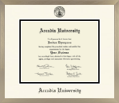 Arcadia University diploma frame - Icon in Light Champagne