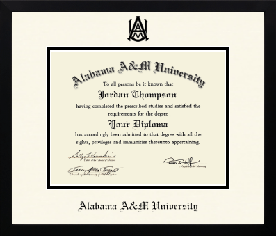 Alabama A&M University diploma frame - Icon in Gotham