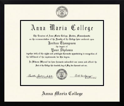 Anna Maria College diploma frame - Icon in Gotham