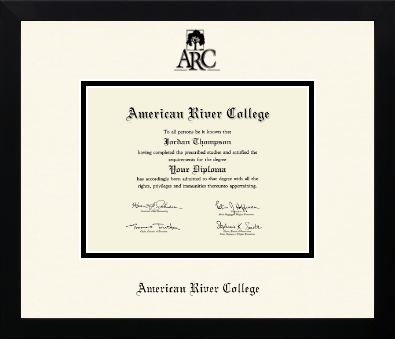 American River College diploma frame - Icon in Gotham