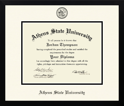 Athens State University diploma frame - Icon in Gotham