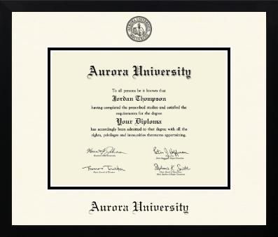 Aurora University diploma frame - Icon in Gotham