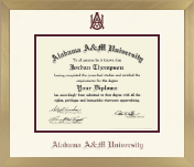 Alabama A&M University diploma frame - Icon in Chardonnay