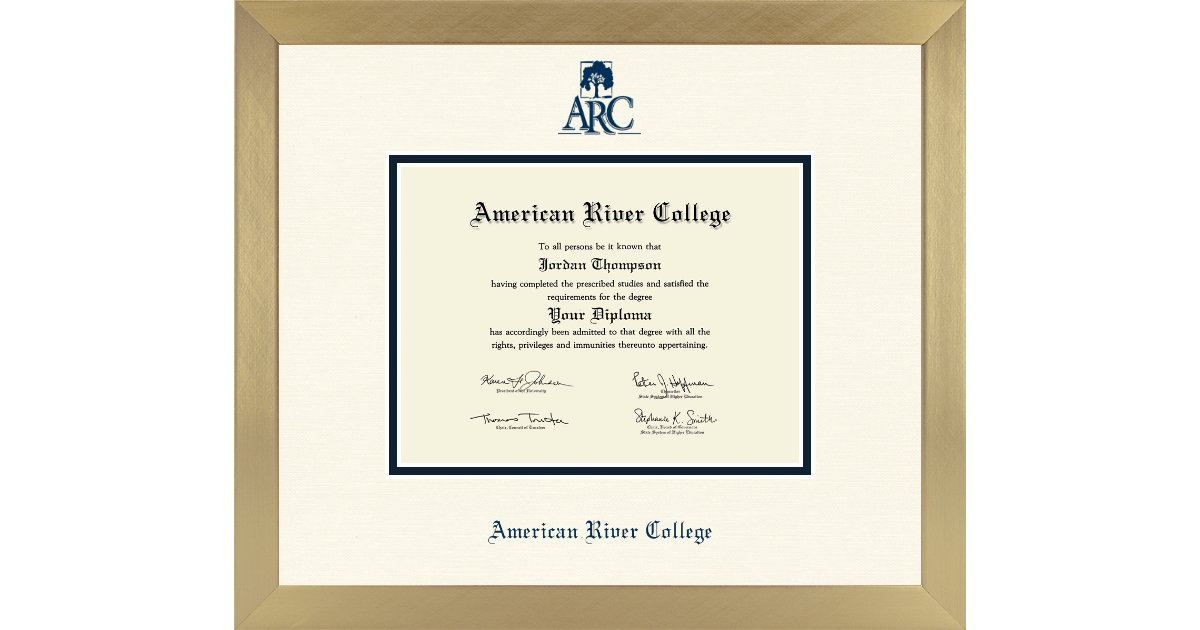 American River College Diploma Frame Church Hill Classics
