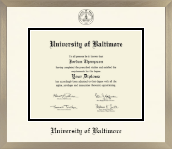 University of Baltimore diploma frame - Icon in Light Champagne