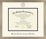 Boston Conservatory at Berklee diploma frame - Icon in Light Champagne