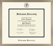 Bellarmine University diploma frame - Icon in Light Champagne