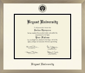 Bryant University diploma frame - Icon in Light Champagne