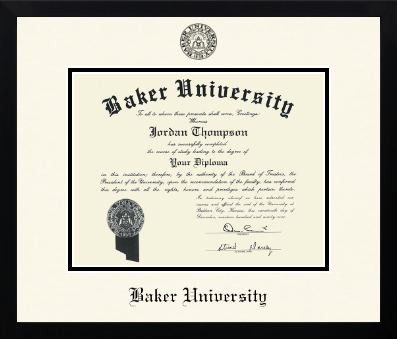 Baker University diploma frame - Icon in Gotham