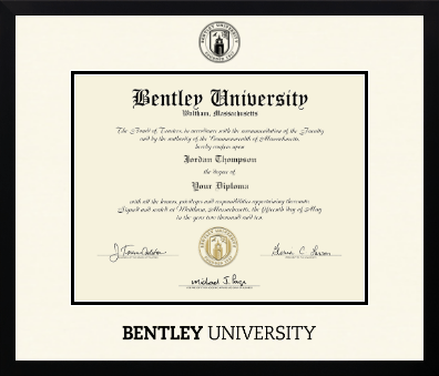 Bentley University diploma frame - Icon in Gotham