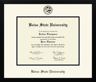 Boise State University diploma frame - Icon in Gotham