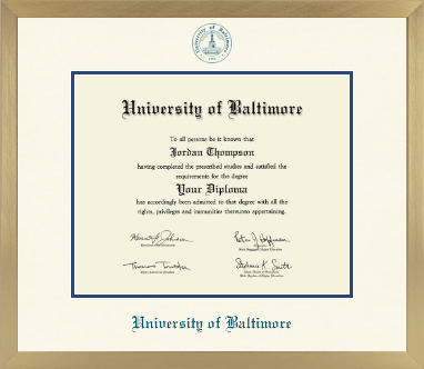University of Baltimore diploma frame - Icon in Chardonnay