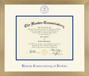 Boston Conservatory at Berklee diploma frame - Icon in Chardonnay