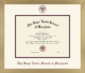 The Boys' Latin School of Maryland diploma frame - Icon in Chardonnay