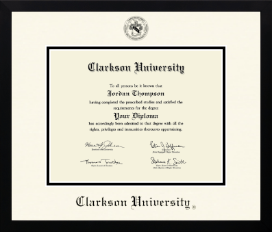 Clarkson University diploma frame - Icon in Gotham